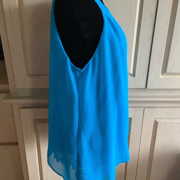 NWOT AB Studio Turquoise Summer Top - Picture 2 of 6